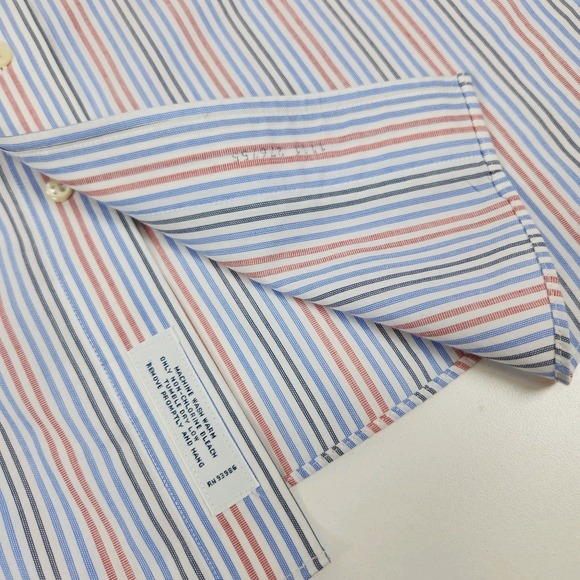 Brooks Brothers Shirt Mens 16-36 Striped Slim Fit Non-Iron All Cotton‎ EUC - Picture 5 of 10